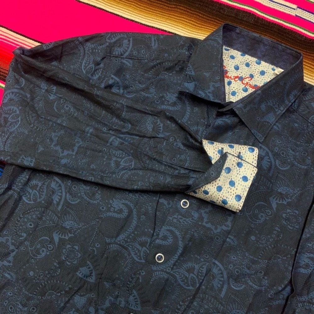 Robert Graham Paisley Flip Cuff Dress Shirt